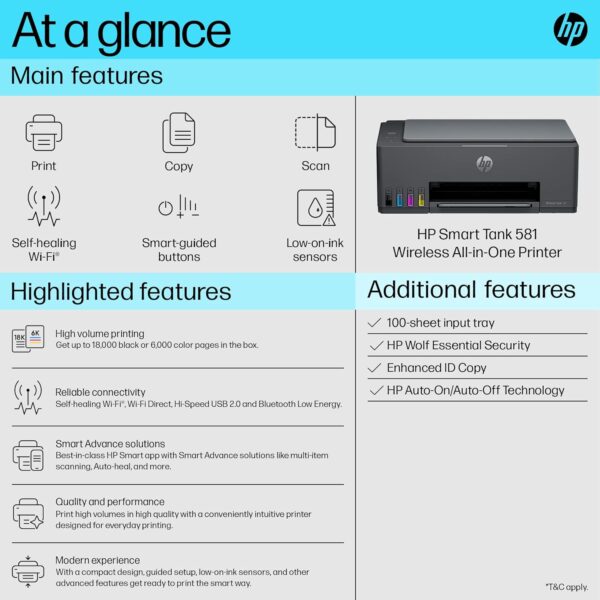 HP Smart Tank 581 All-in-One Printer - Image 4