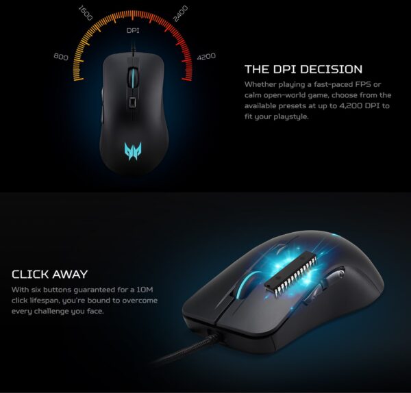 Acer Predator Cestus 310 Gaming Mouse - Image 4