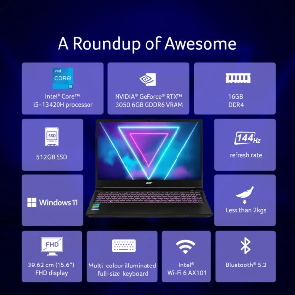 Acer Aspire 7 Gaming Laptop 13th Gen Intel Core i5-13420H Laptop - Image 7