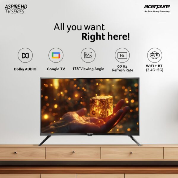 Acerpure 80 cm (32 inch) Aspire Series HD LED Smart Google TV - Image 3
