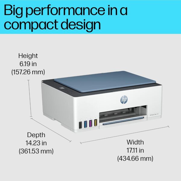HP Smart Tank 585 All-in-One WiFi Colour Printer, White - Image 2