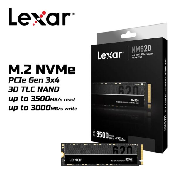 Lexar NM610 256GB M.2 2280 PCIe Gen3X4 NVMe SSD 00